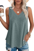 V Neck-green