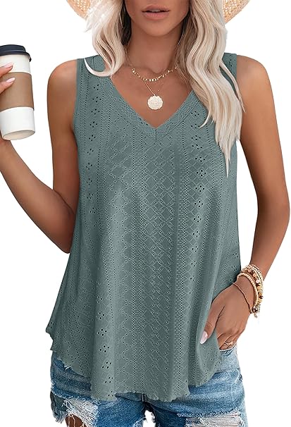 Quentin | Women's Printed Sleeveless Vest Top