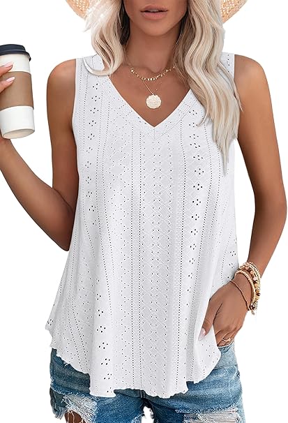 Quentin | Women's Printed Sleeveless Vest Top