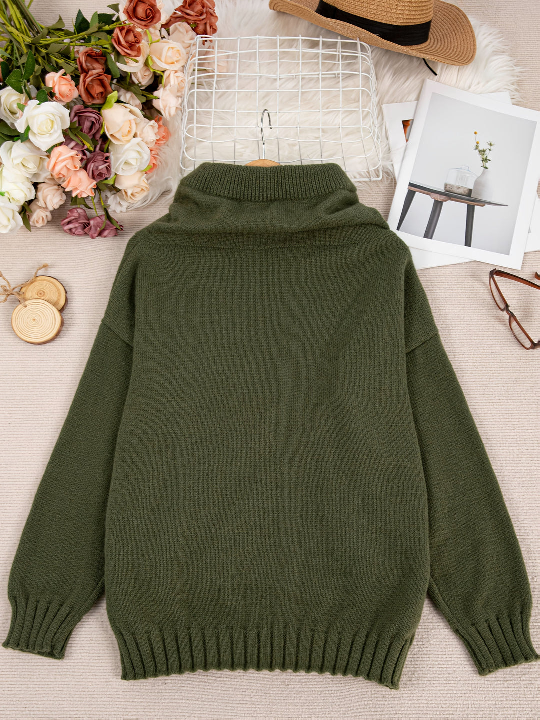 Grace & Jess | Long Sleeve Sweater With Pocket