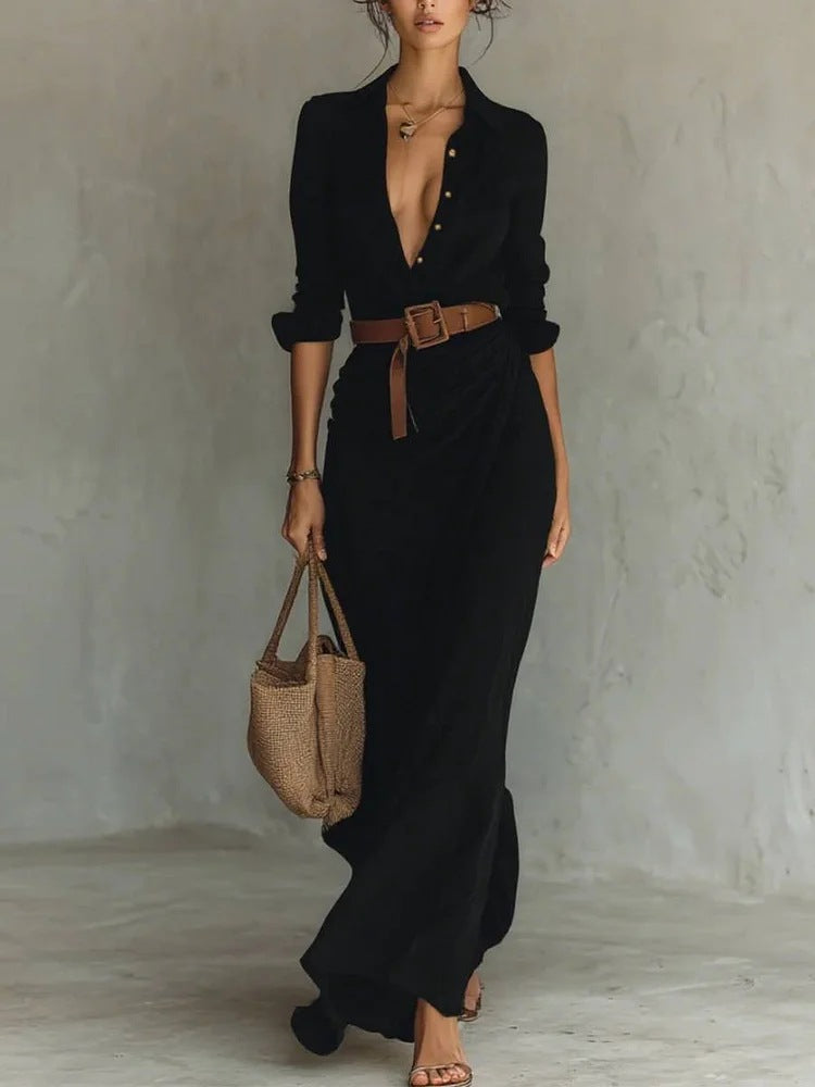 Una | Women's Wrap Maxi Dress