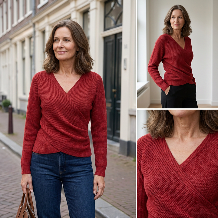 Lina | Luxe v-neck wrap top