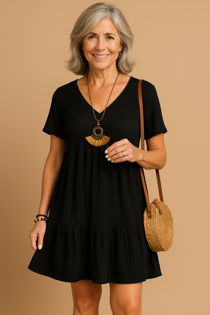 Grace & Jess | Elegant Comfort Mini Dress