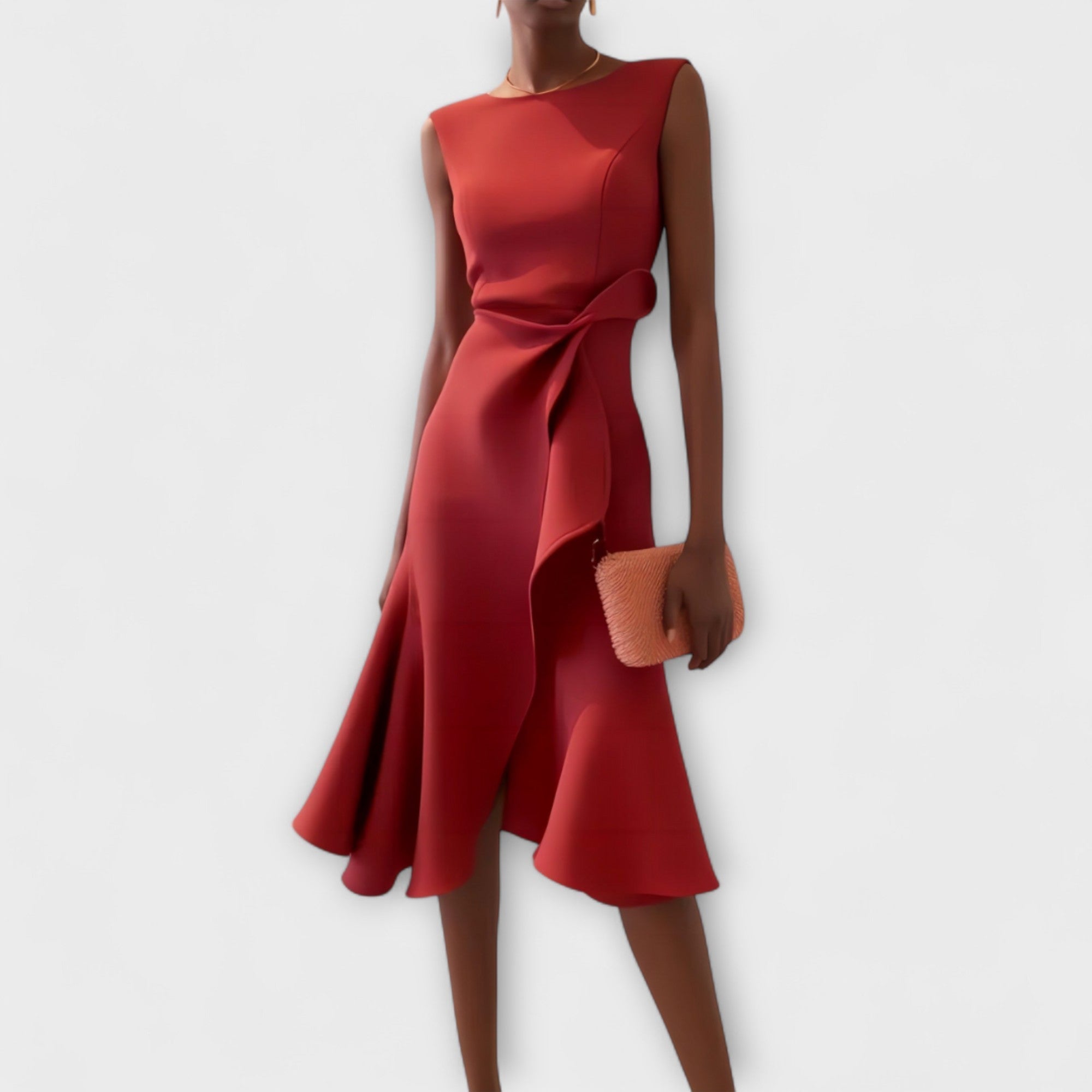 Ariane | Women's Elegant Pleated Midi Dress