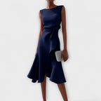 Ariane | Women's Elegant Pleated Midi Dress