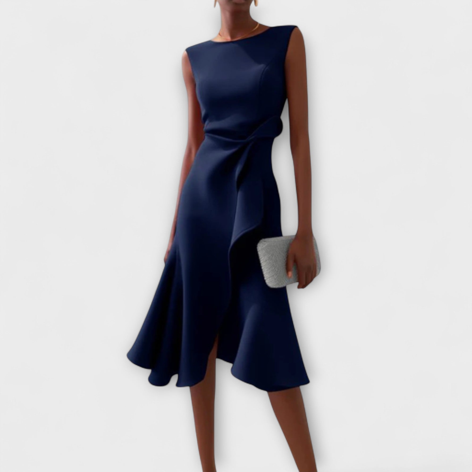 Ariane | Women's Elegant Pleated Midi Dress