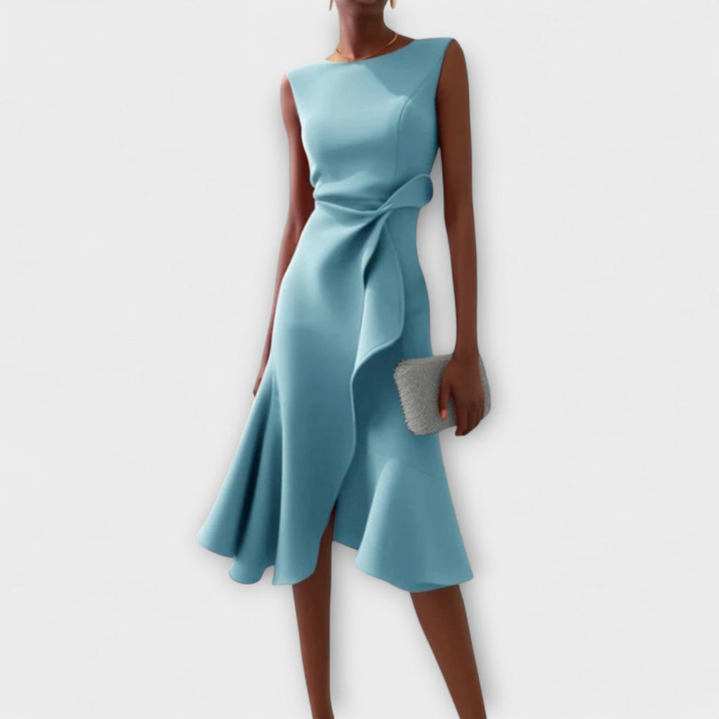 Ariane | Women's Elegant Pleated Midi Dress
