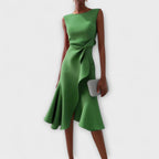 Ariane | Women's Elegant Pleated Midi Dress