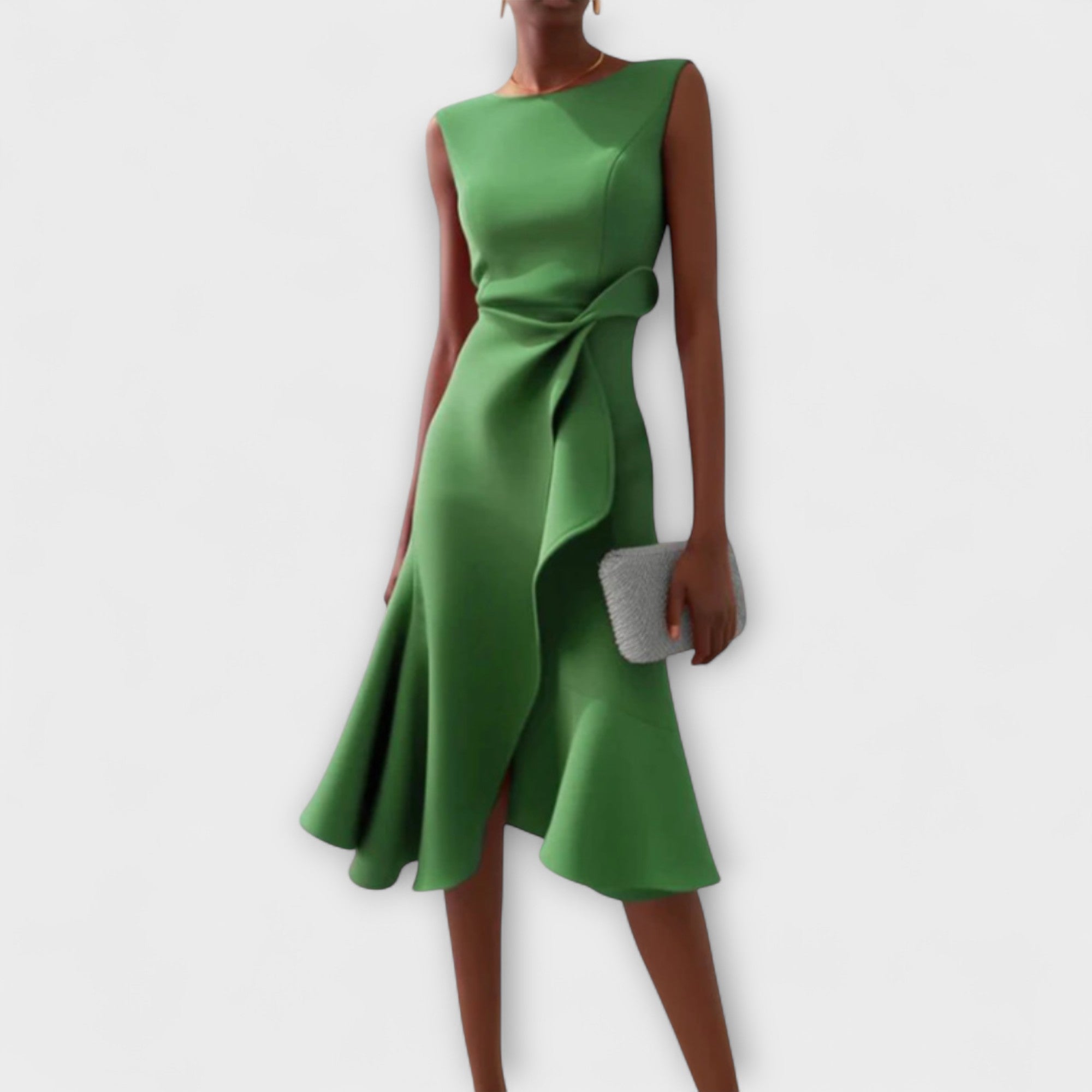 Ariane | Women's Elegant Pleated Midi Dress