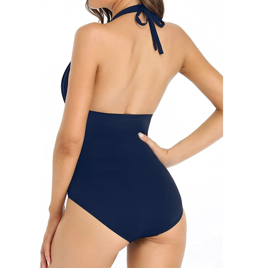Ondine | Women's Push-Up V-Neck Ruched One-Piece Swimsuit