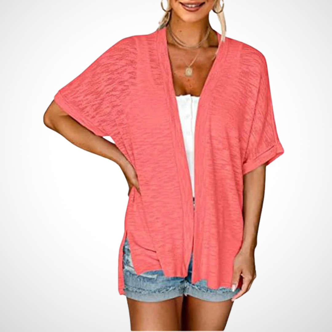 Grace & Jess | Flowy Short Sleeve Cardigan