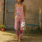 Maris | Women's Floral Dungaree Jumpsuit