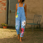Maris | Women's Floral Dungaree Jumpsuit