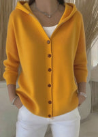 Zoey | Women's Hooded Button Cardigan