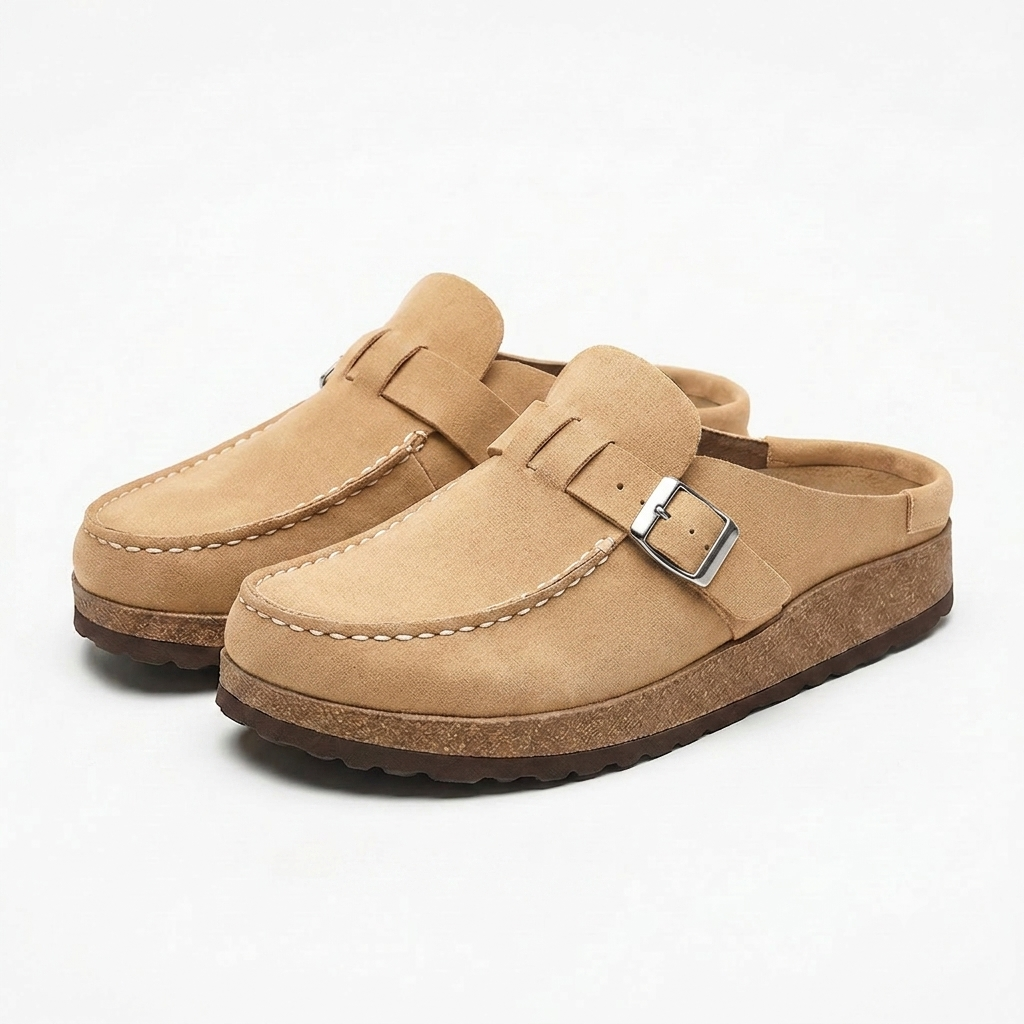 Marlowe | Women's Casual Orthopedic Buckle Slip On Clogs