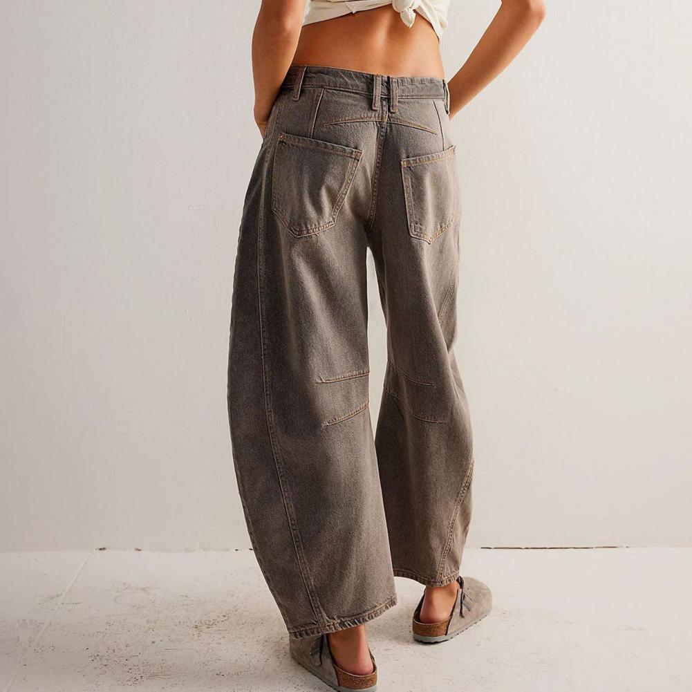 Lumina | Women's High Waist Barrel Leg Jeans
