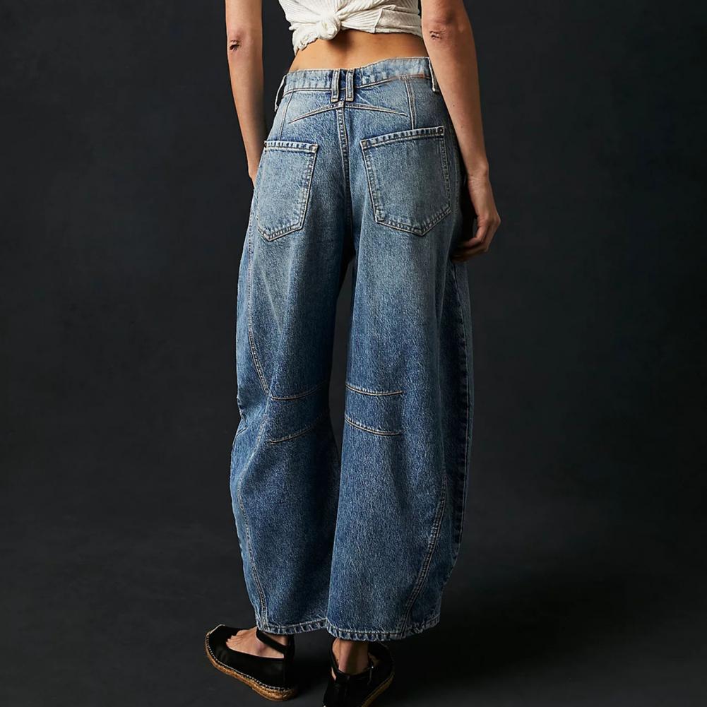 Lumina | Women's High Waist Barrel Leg Jeans