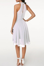Celestine | Women's Halter Neck Tiered Skirt Mini Dress