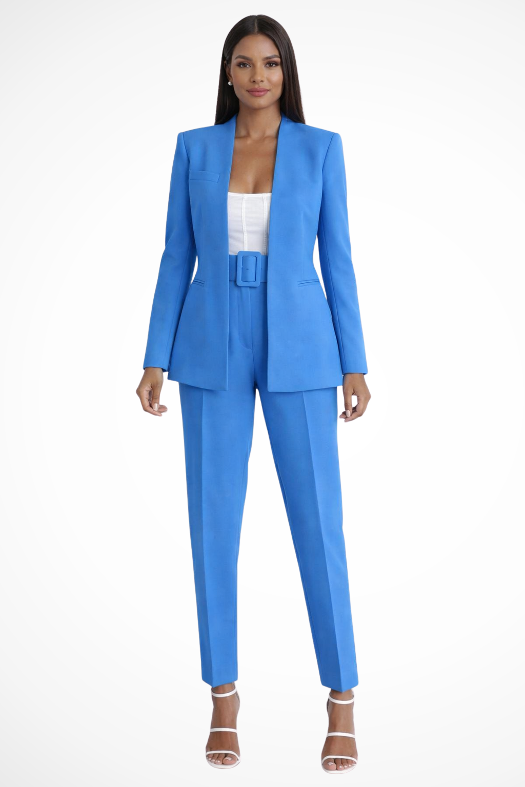 Valentina | Women's Tailored Blazer & Wide Leg Trousers Suit Set