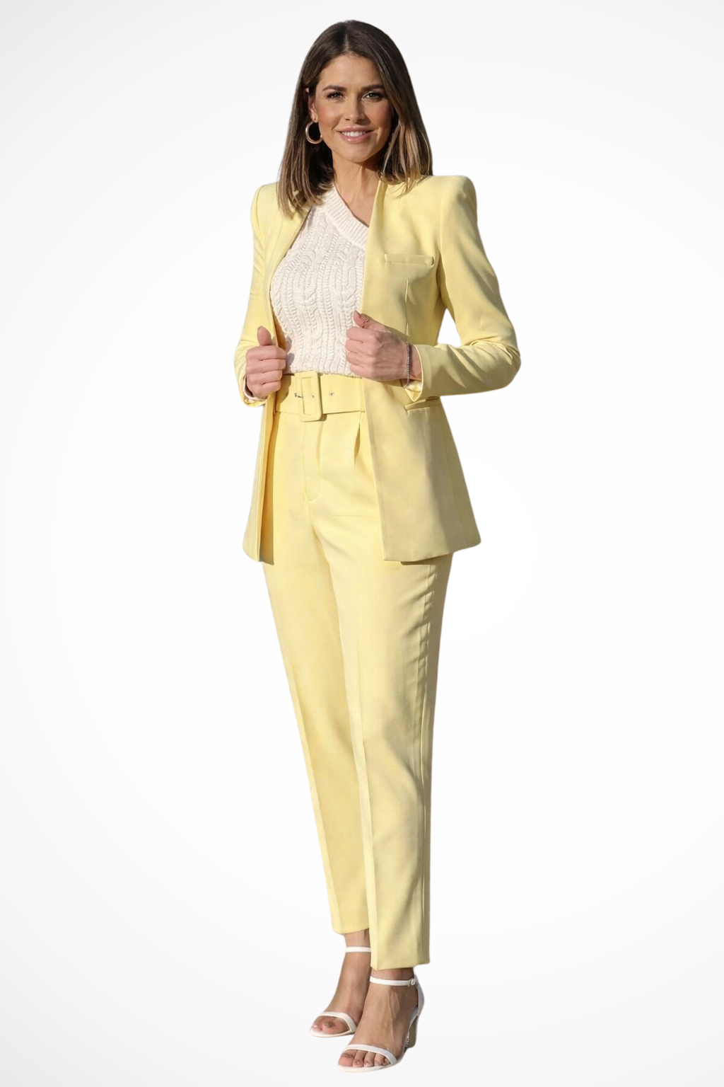 Valentina | Women's Tailored Blazer & Wide Leg Trousers Suit Set