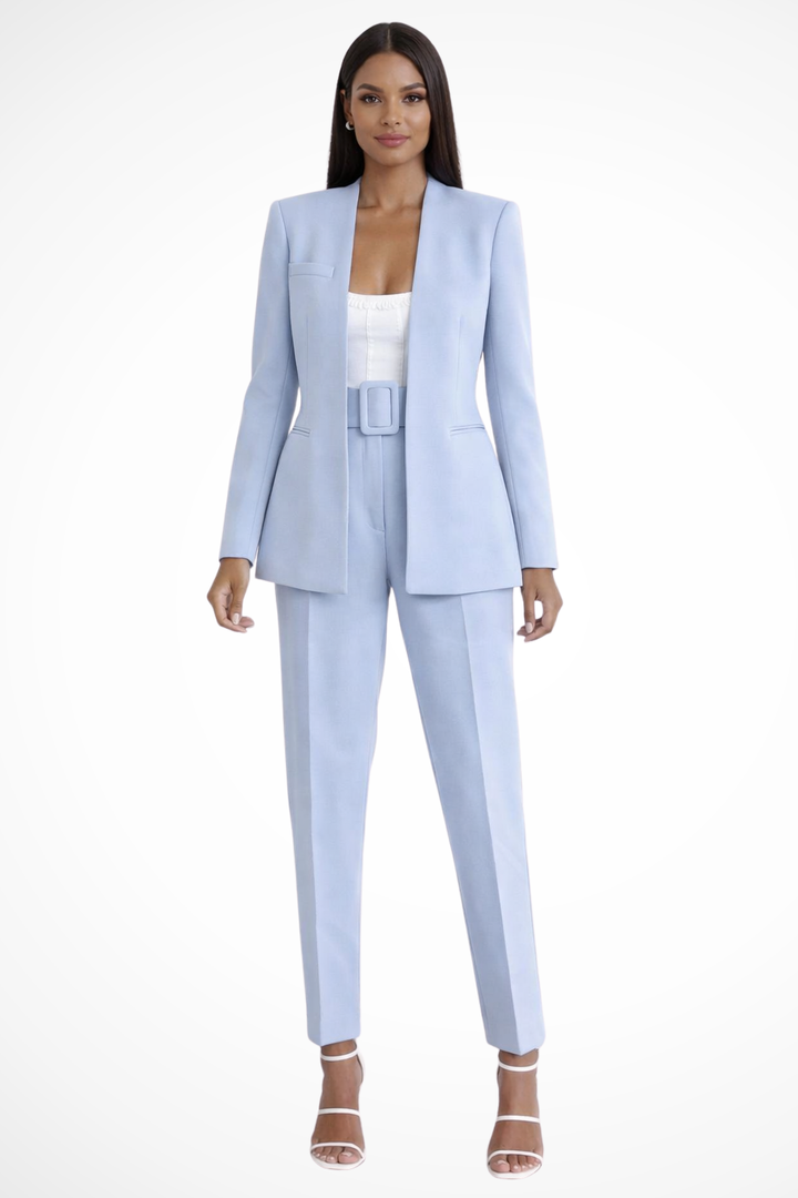 Valentina | Women's Tailored Blazer & Wide Leg Trousers Suit Set