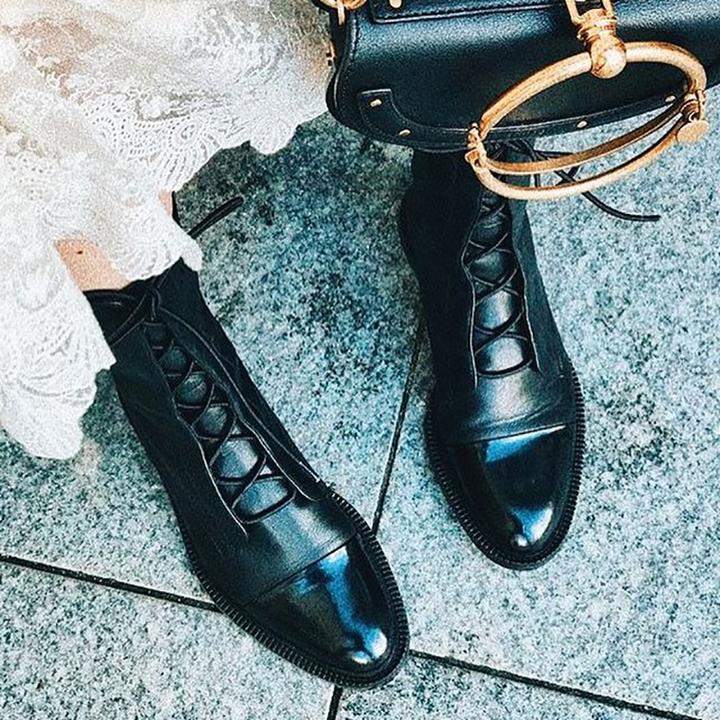 Luciana | Women's Lace-Up High Heel Boots