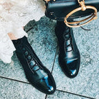 Luciana | Women's Lace-Up High Heel Boots