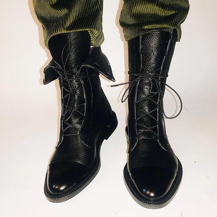 Luciana | Women's Lace-Up High Heel Boots