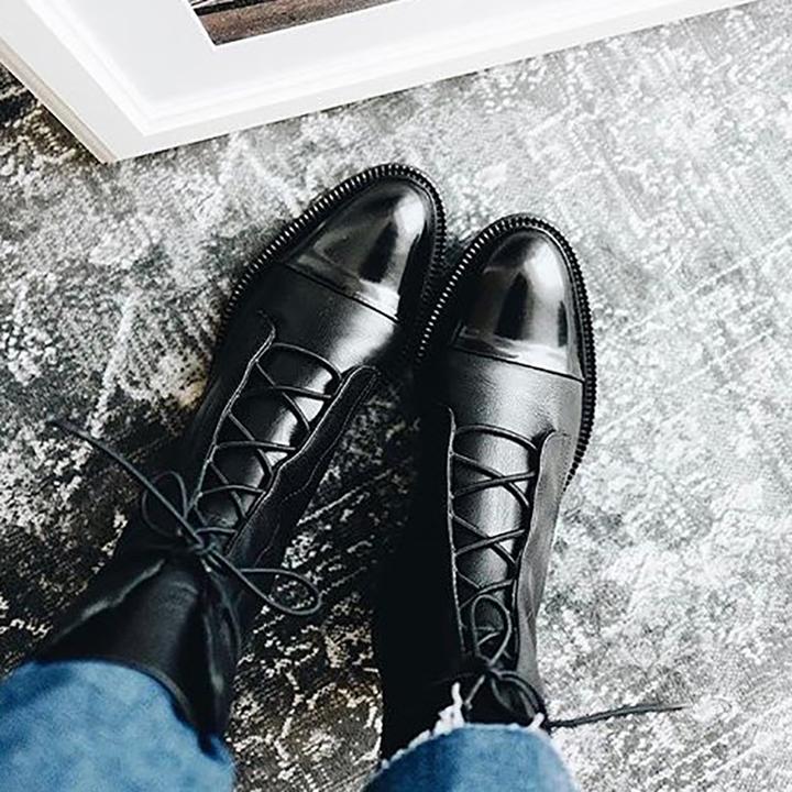 Luciana | Women's Lace-Up High Heel Boots