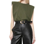 Venetia | Women's Extended Shoulder Sleeveless Relaxed Fit Top