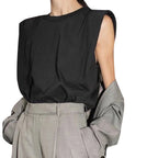Venetia | Women's Extended Shoulder Sleeveless Relaxed Fit Top