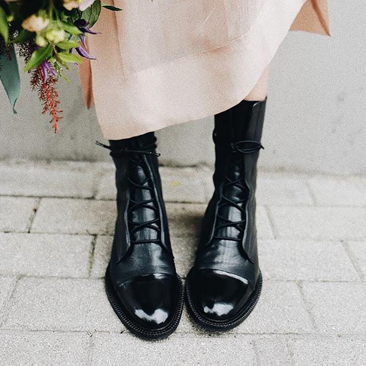 Luciana | Women's Lace-Up High Heel Boots