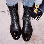 Luciana | Women's Lace-Up High Heel Boots