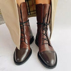 Luciana | Women's Lace-Up High Heel Boots