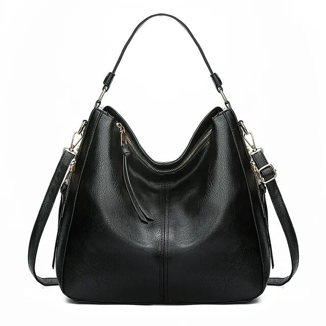 Calliope | Women's Elegant Spacious Leather Hobo Tote Bag
