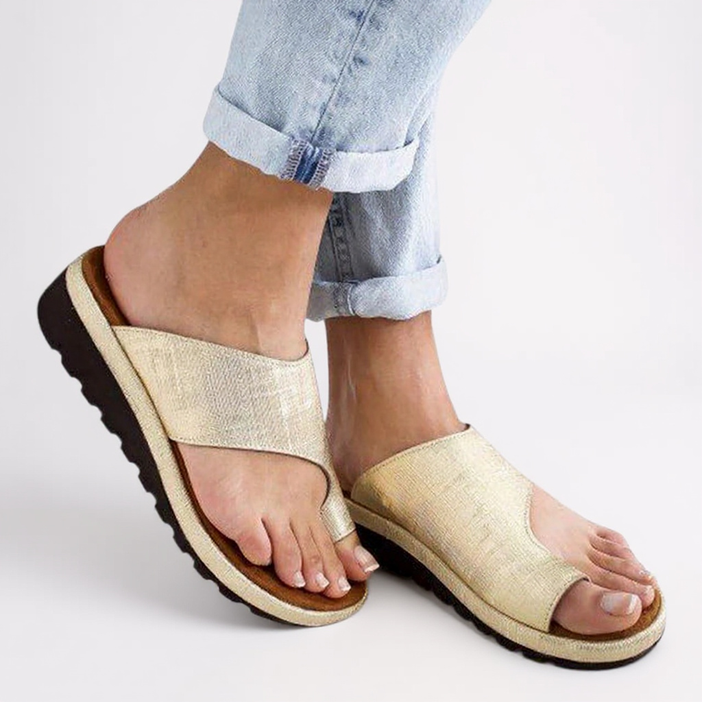 Gideon | Women's Wide Strap Comfort Platform Slide Sandals