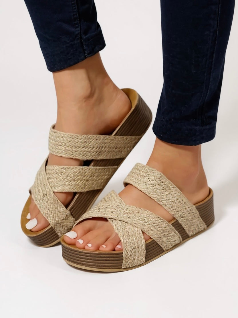 Soren | Women's Braided Platform Sandals with Stylish Straps