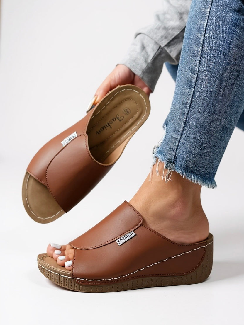 Astrid | Women's Casual Slide Sandals with Comfort Wedge