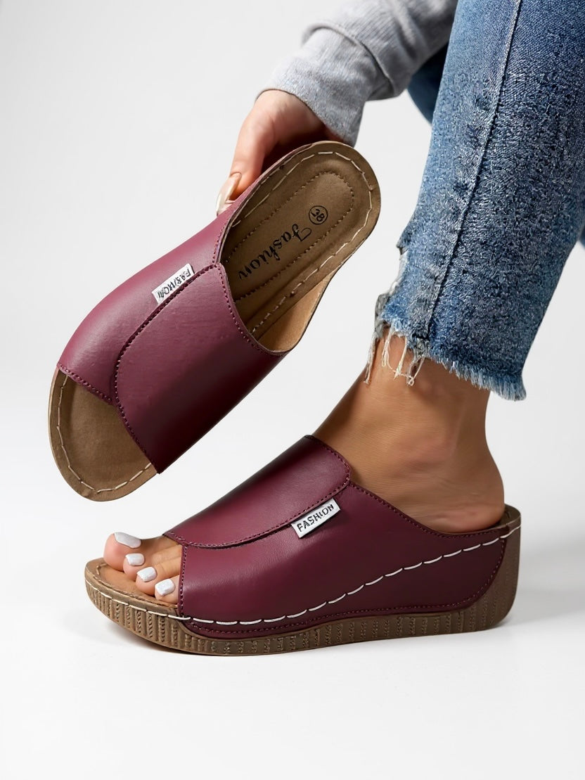 Astrid | Women's Casual Slide Sandals with Comfort Wedge