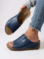 Astrid | Women's Casual Slide Sandals with Comfort Wedge