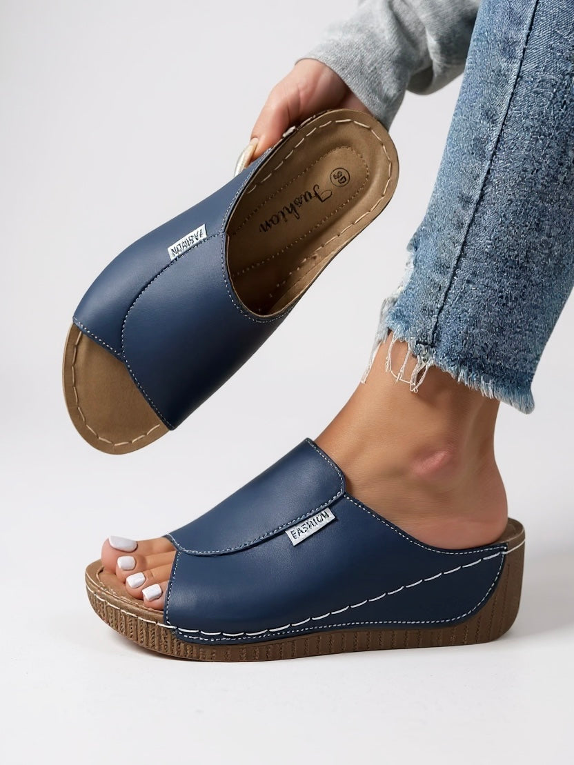 Astrid | Women's Casual Slide Sandals with Comfort Wedge