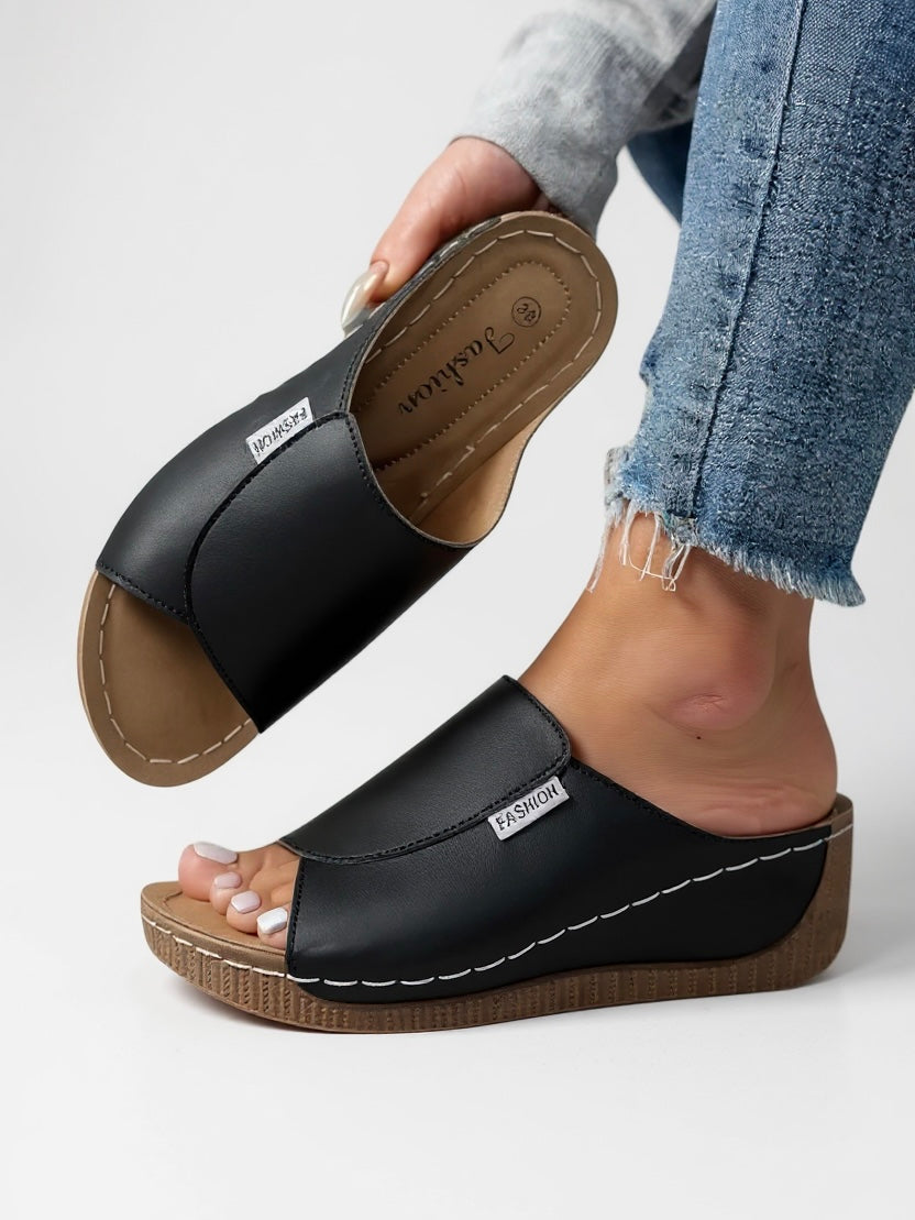 Astrid | Women's Casual Slide Sandals with Comfort Wedge