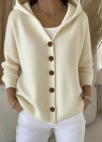 Zoey | Women's Hooded Button Cardigan