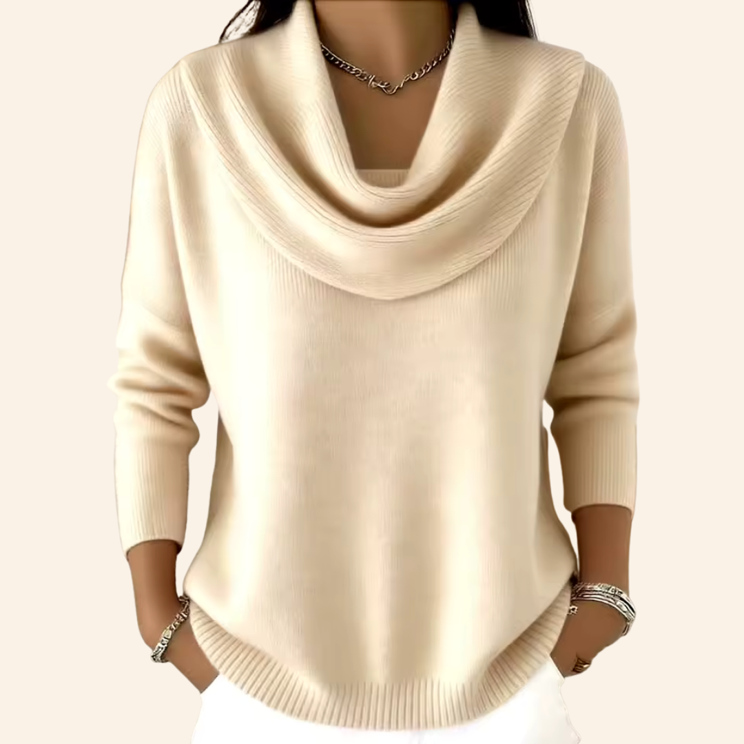Eliza | Elegant Jumper with Cowl Neck