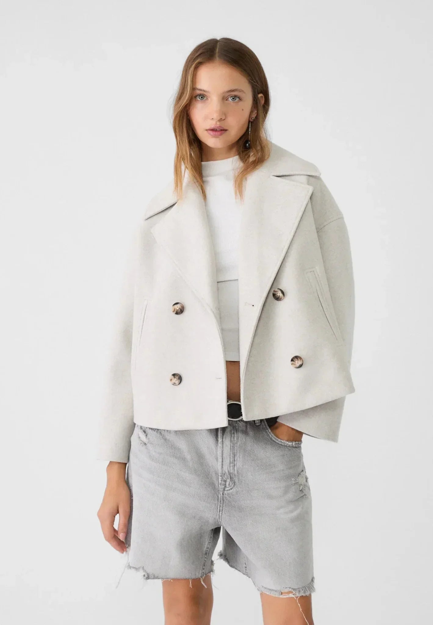 Delia | Women's Double-Breasted Cropped Jacket