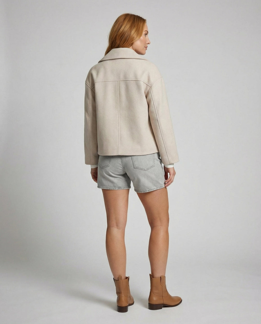 Delia | Women's Double-Breasted Cropped Jacket
