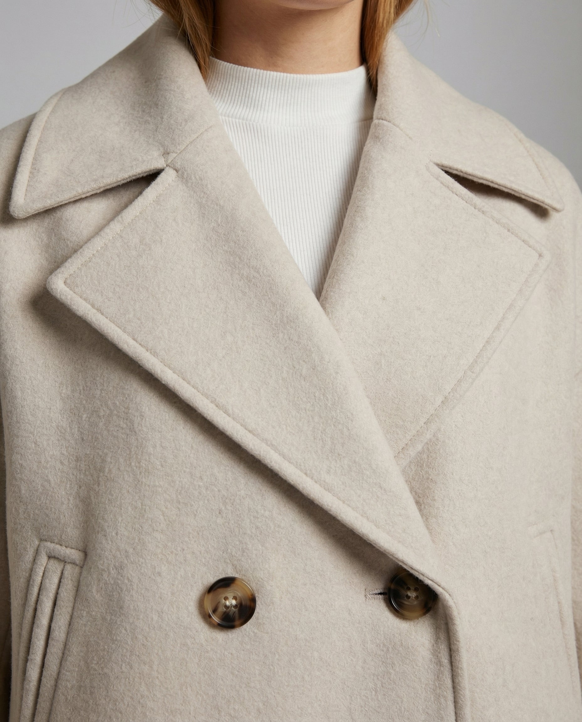 Delia | Women's Double-Breasted Cropped Jacket