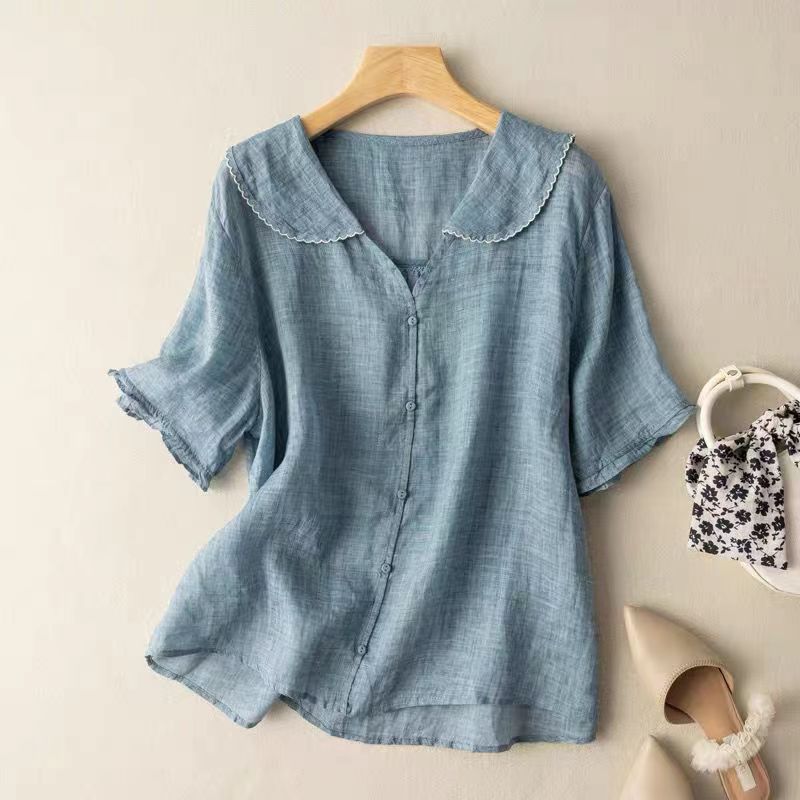 Kristi | Women's Vintage Blouse with Button Detail