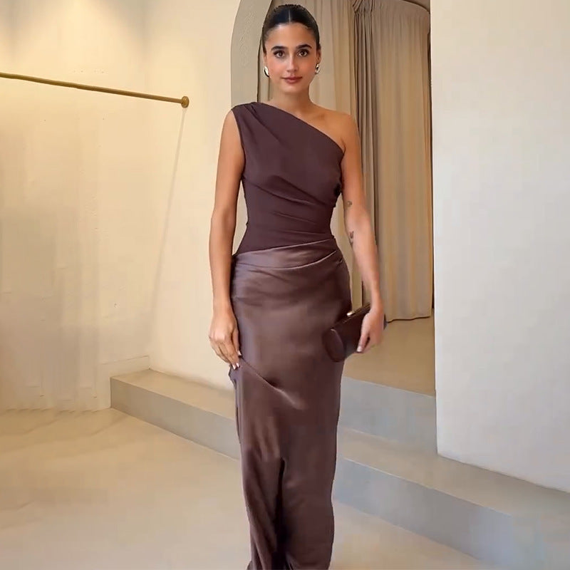 Nikkie | Women's Elegant One-Shoulder Midi Dress