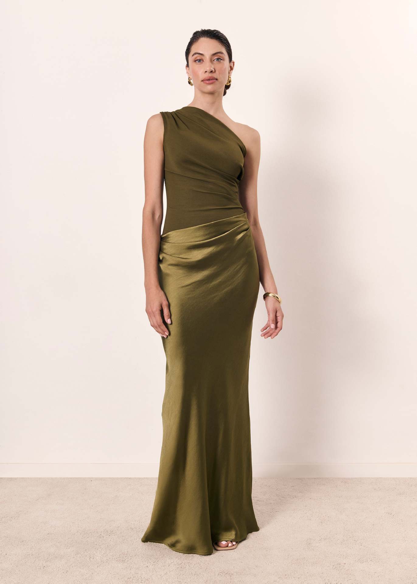Nikkie | Women's Elegant One-Shoulder Midi Dress